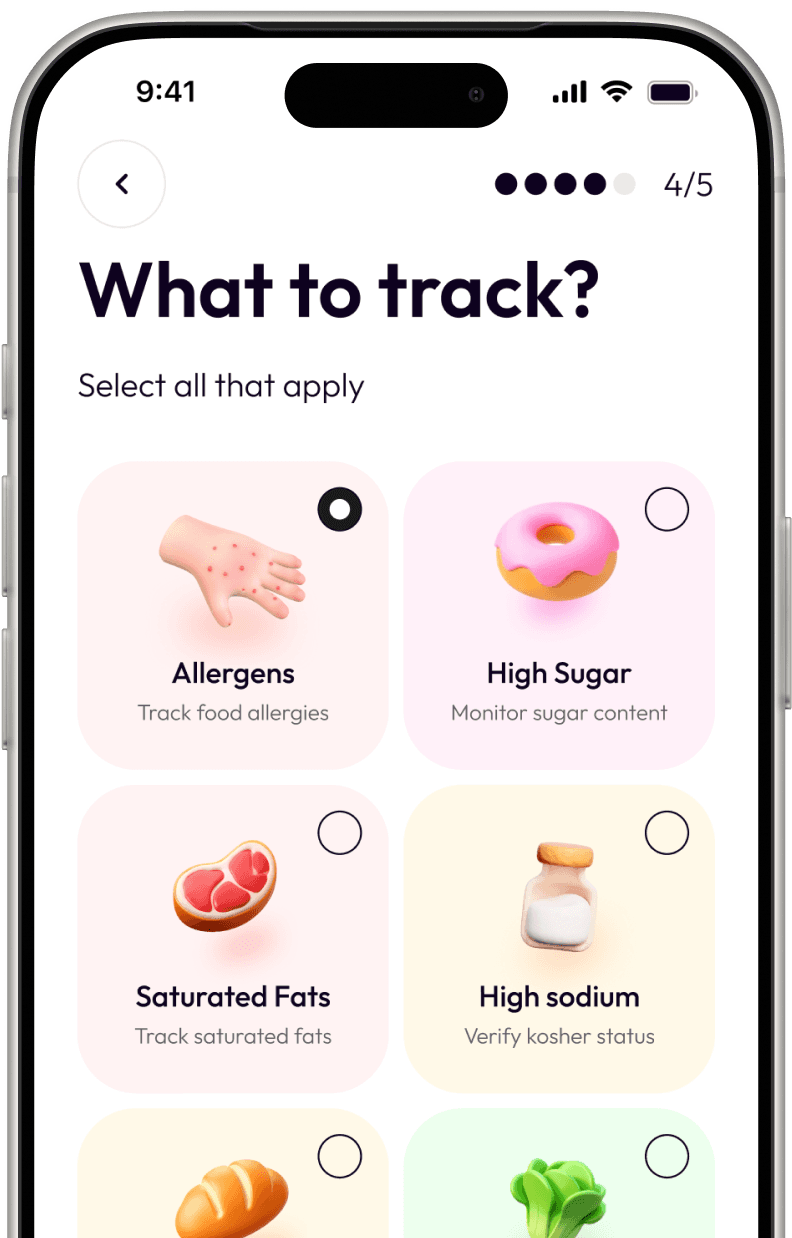 Choose what to track