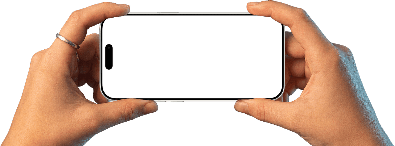 Phone in landscape mode